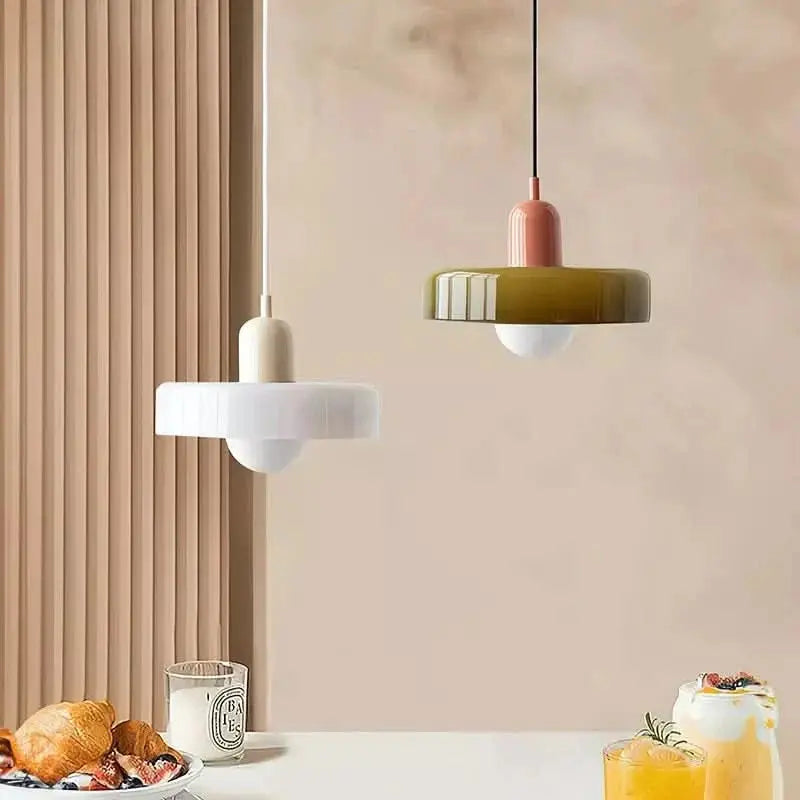 Suspension Bauhaus | Verre Coloré-Plafonniers-ChicUndStil