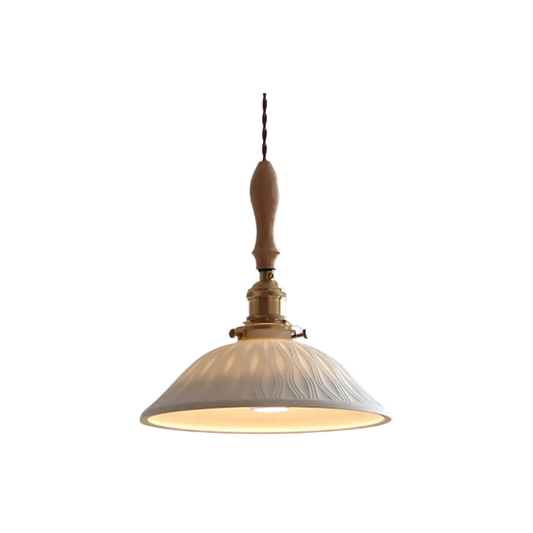 Suspension Japandi Golf – Design en Céramique & Bois-Plafonniers-ChicUndStil