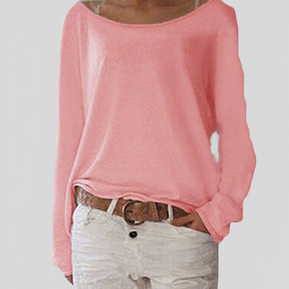 Chic und Stil | Lightweight Round Neck Sweater for Women
