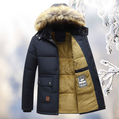 Chic und Stil - Restez au chaud et élégant avec le parka coupe-vent avec capuche en fourrure
