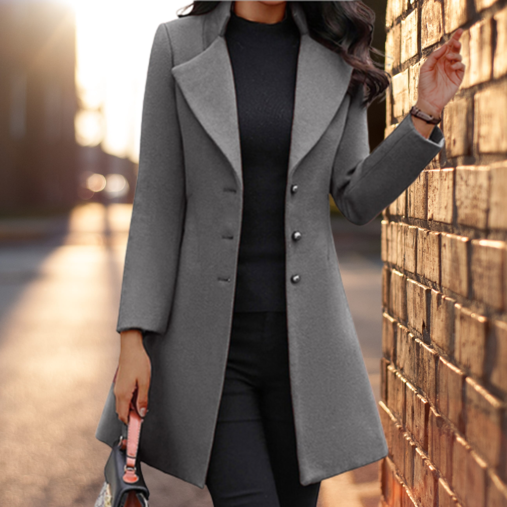 Chic und Stil - Manteau long élégant solide