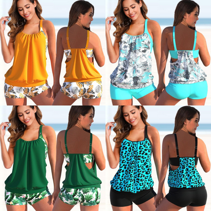 Chic und Stil | Tankini Set Summery Two-Toned Tankini Set