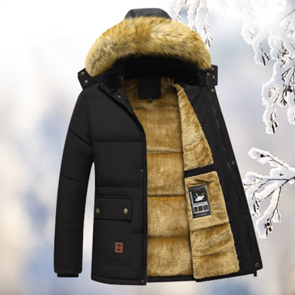 Chic und Stil - Restez au chaud et élégant avec le parka coupe-vent avec capuche en fourrure