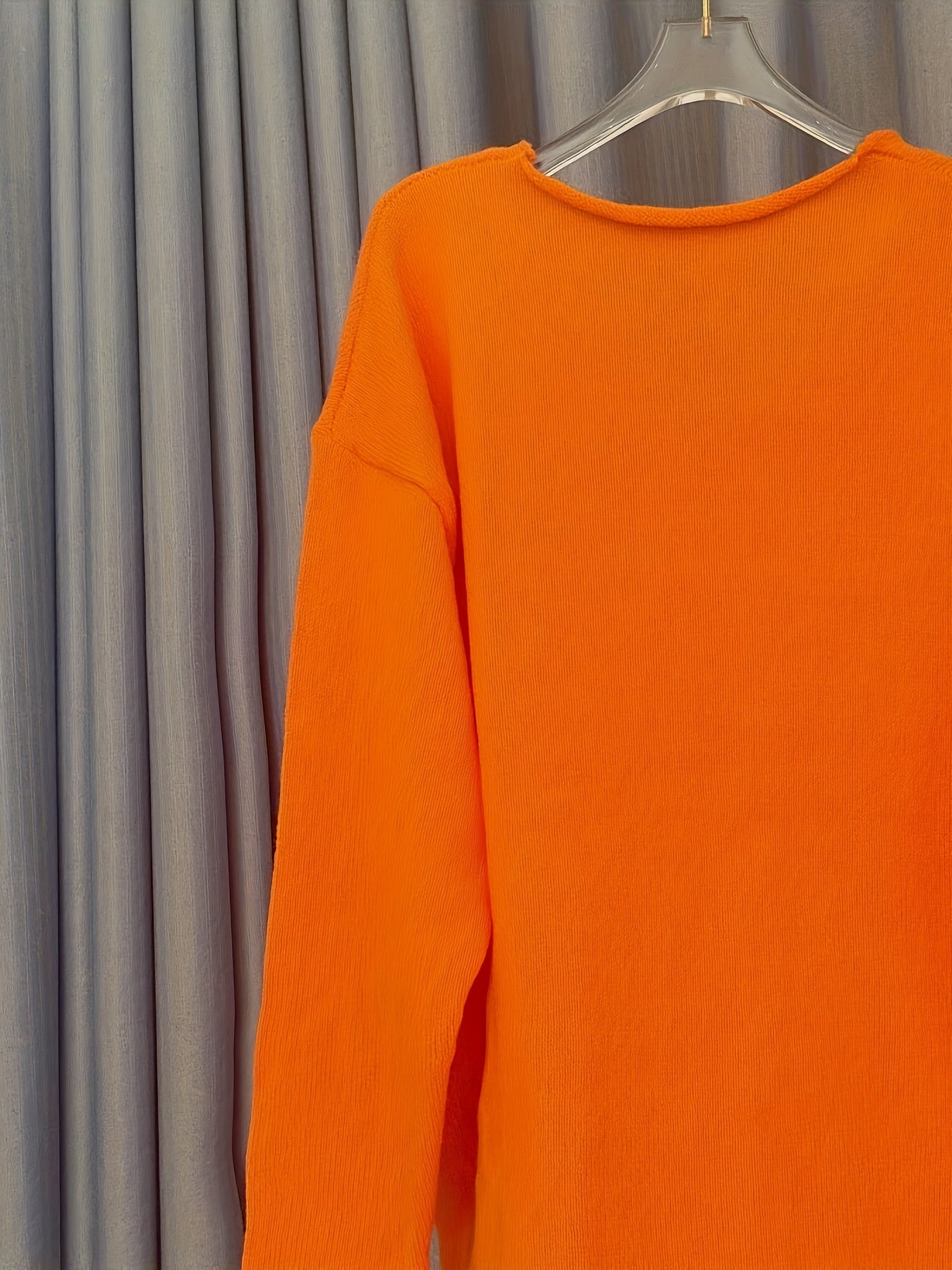 Chic und Stil | Femmes Pull Grande Taille V Encolure