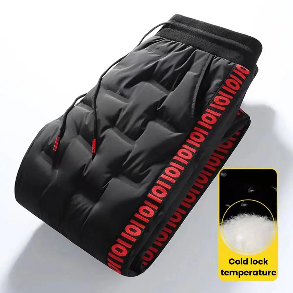 Chic und Stil | Men's cotton and down jogger pants - Adjustable waistband