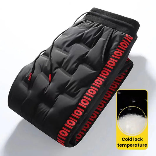 Chic und Stil | Men's cotton and down jogger pants - Adjustable waistband