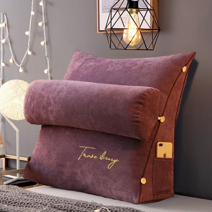 Coussin de lecture triangle - Soutien confortable - Décoration élégante-Textiles et housses-ChicUndStil