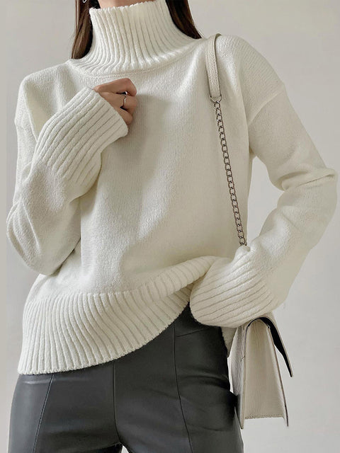 Chic und Stil | Pull à col roulé confortable
