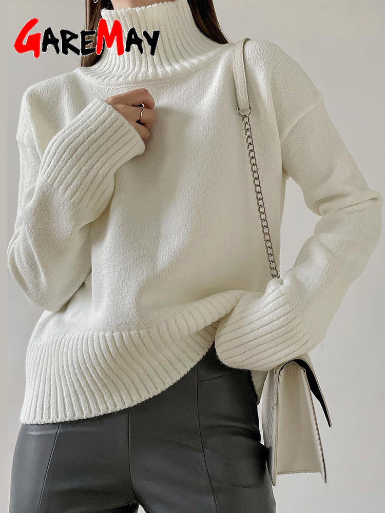 Chic und Stil | Pull à col roulé confortable