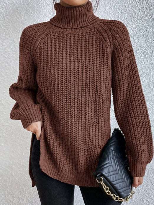 Chic und Stil | Pull à col roulé - Coupe décontractée - Tissu doux avec facteur chaleur - Douillet & combinable de manière polyvalente