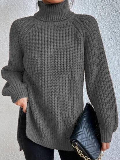 Chic und Stil | Pull à col roulé - Coupe décontractée - Tissu doux avec facteur chaleur - Douillet & combinable de manière polyvalente