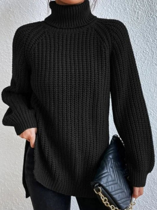 Chic und Stil | Pull à col roulé - Coupe décontractée - Tissu doux avec facteur chaleur - Douillet & combinable de manière polyvalente