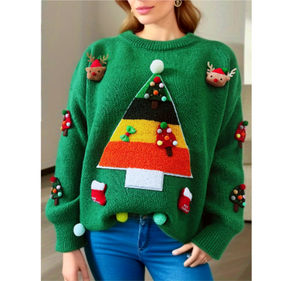 Chic und Stil | Pull Noël en tricot - Mode femme