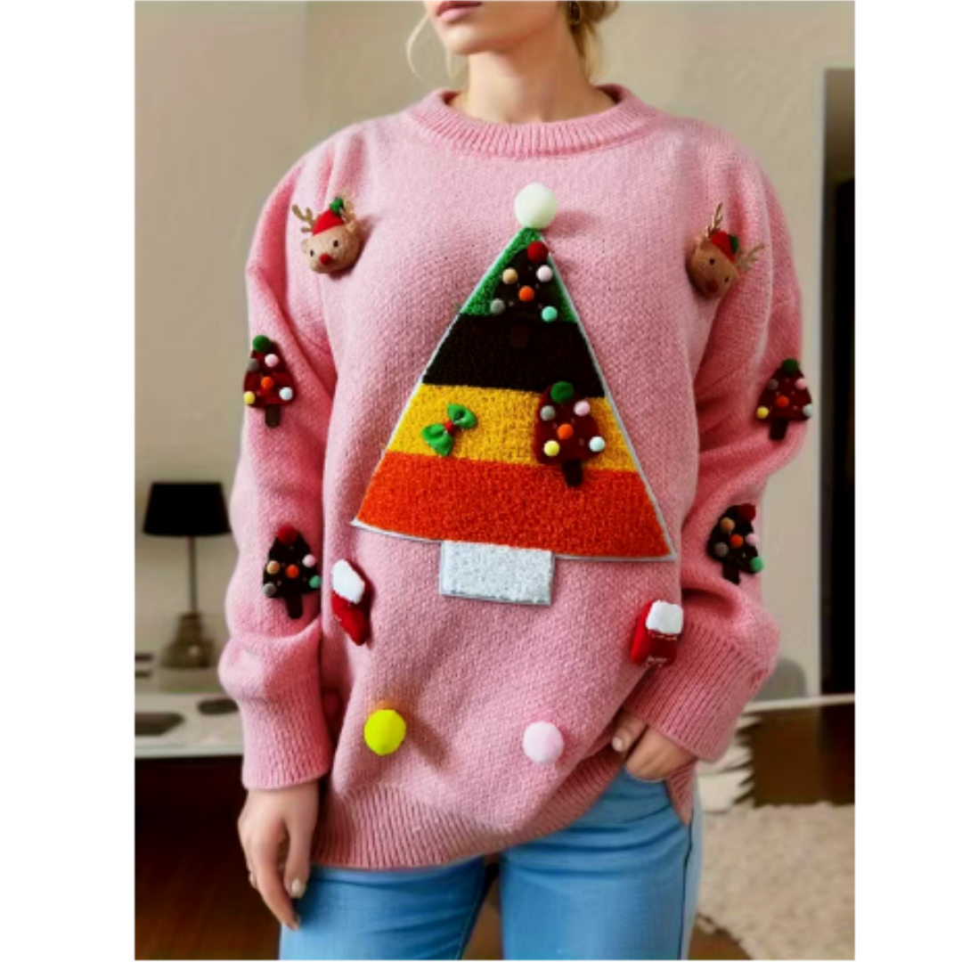 Chic und Stil | Pull Noël en tricot - Mode femme