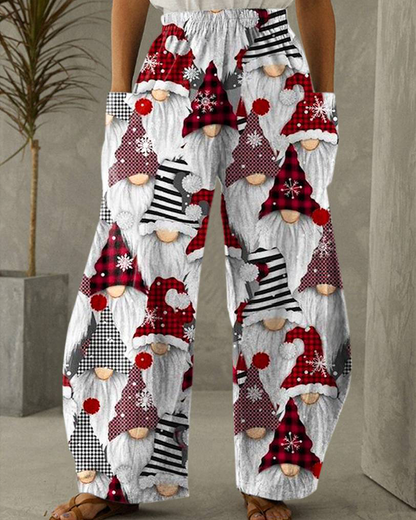 Chic und Stil | Christmas Print Leisure Pants