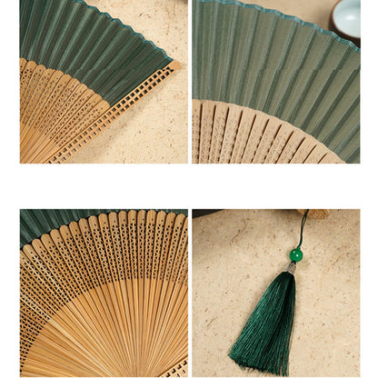 Chic and Style | Handmade bamboo silk fan 