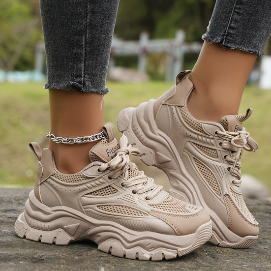 Chic and Style | Chunky sneakers with thick soles and adjustable height