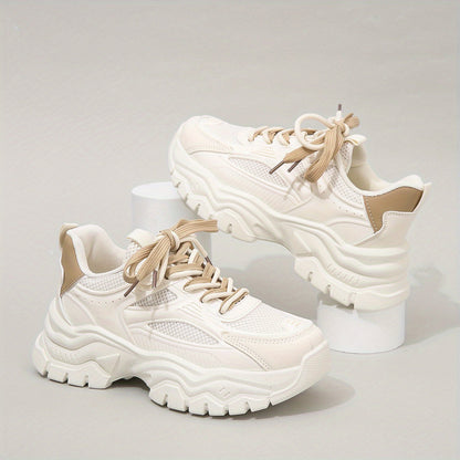 Chic and Style | Chunky sneakers with thick soles and adjustable height