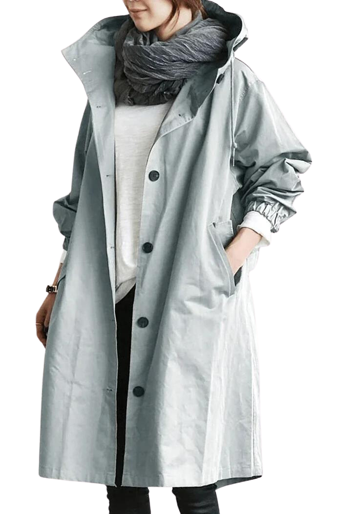 Chic und Stil | Oversized Hoodie Windbreaker Rain Jacket