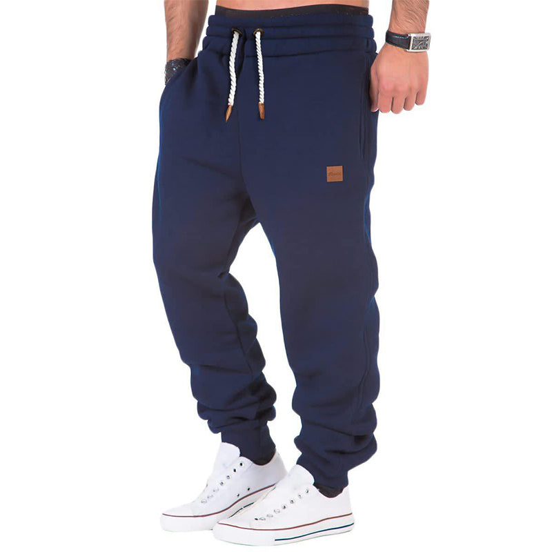 Chic und Stil | Men's Comfort Jogging Pants - Soft Fleece & Elastic Waist