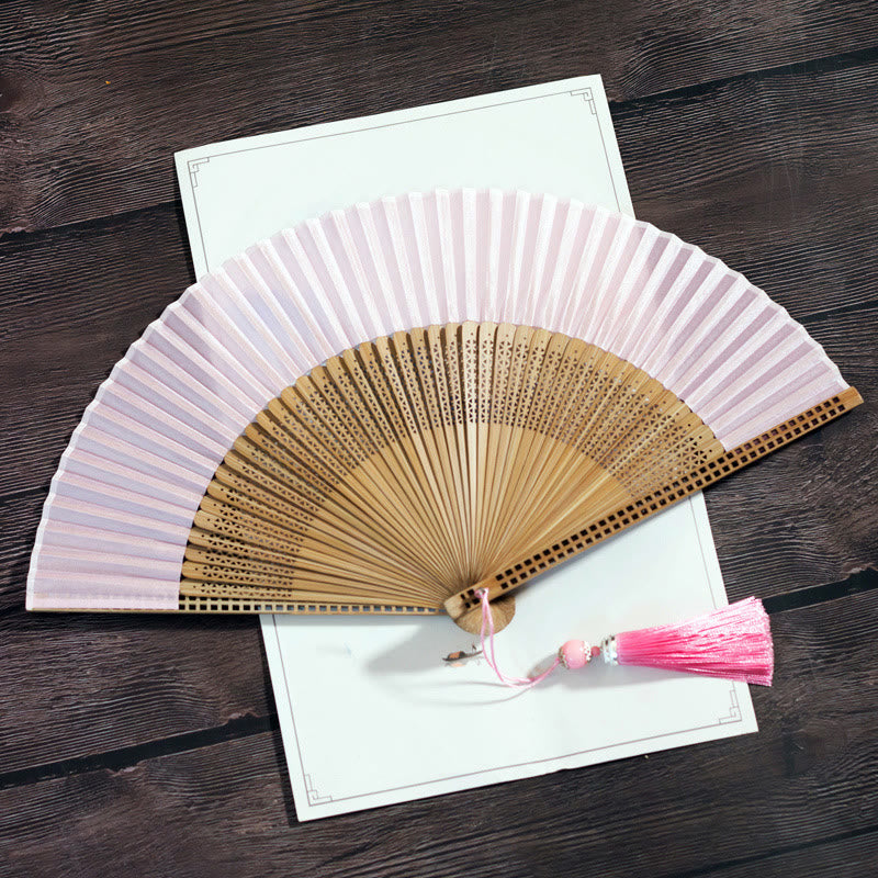 Chic and Style | Handmade bamboo silk fan 