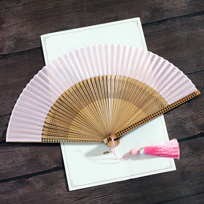 Chic and Style | Handmade bamboo silk fan 