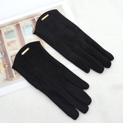 Chic and Style | Stylish suede gloves with lining
