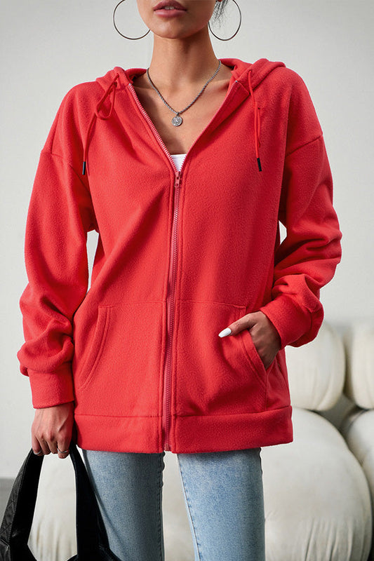 Chic und Stil | Casual pullover cardigan with hood