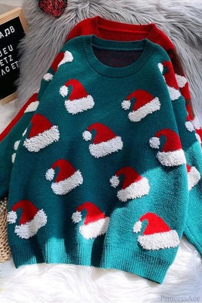 Chic und Stil | Christmas Stocking Snowflake Loose Pullover