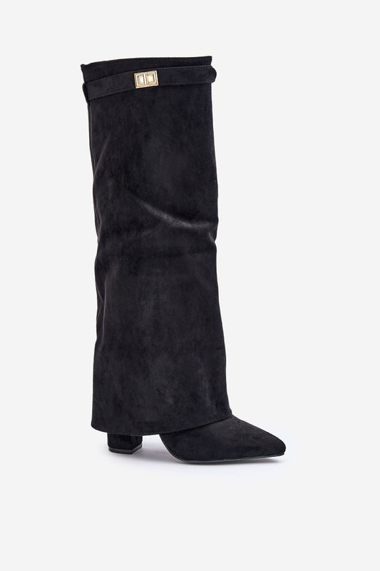 Chic und Stil | Elegant Knee-High Boots with Straps