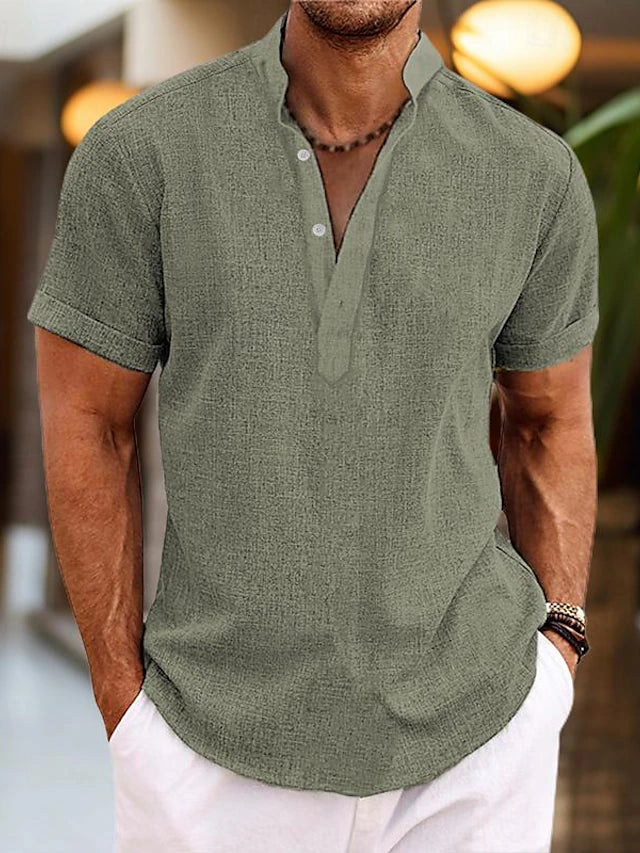 Chic und Stil | High-quality, Comfortable Men's Polo Shirt with V-neck