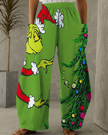 Chic und Stil | Christmas Print Leisure Pants