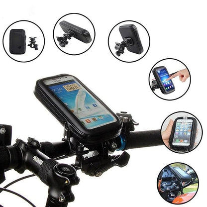 Chic and Style | 15W Waterproof Power Bank Holder for Bicycle Handlebar
