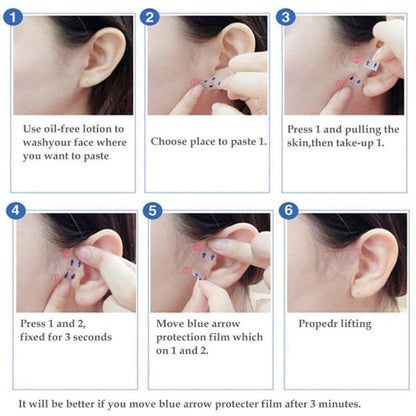 Chic und Stil | Face Lifting Tape For a delicate V-shaped face