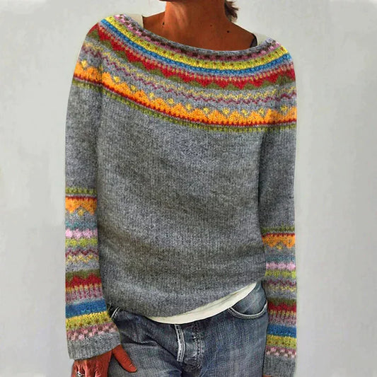 Chic und Stil-Pull avec manches longues et impression