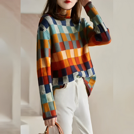 Chic and Stil | -COUTURE-ROLL NECK PULLOVER