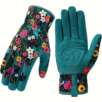 Chic und Stil | Breathable Garden Gloves with Floral Pattern