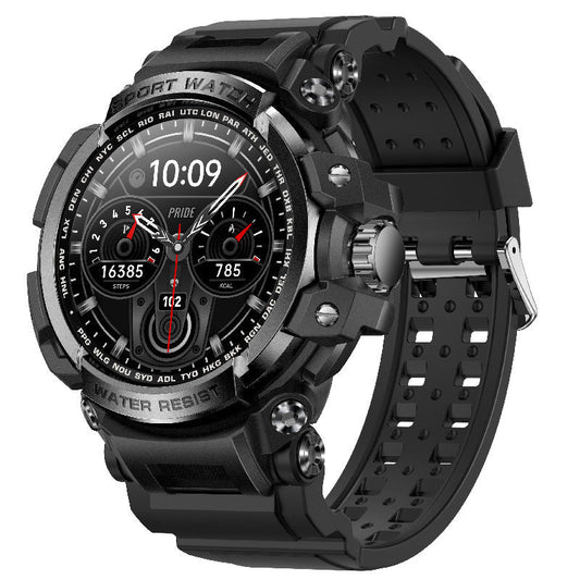 Chic and Style | Indestructible Outdoor Sports Watch with Heart Rate, Blood Oxygen, Call Reminder 