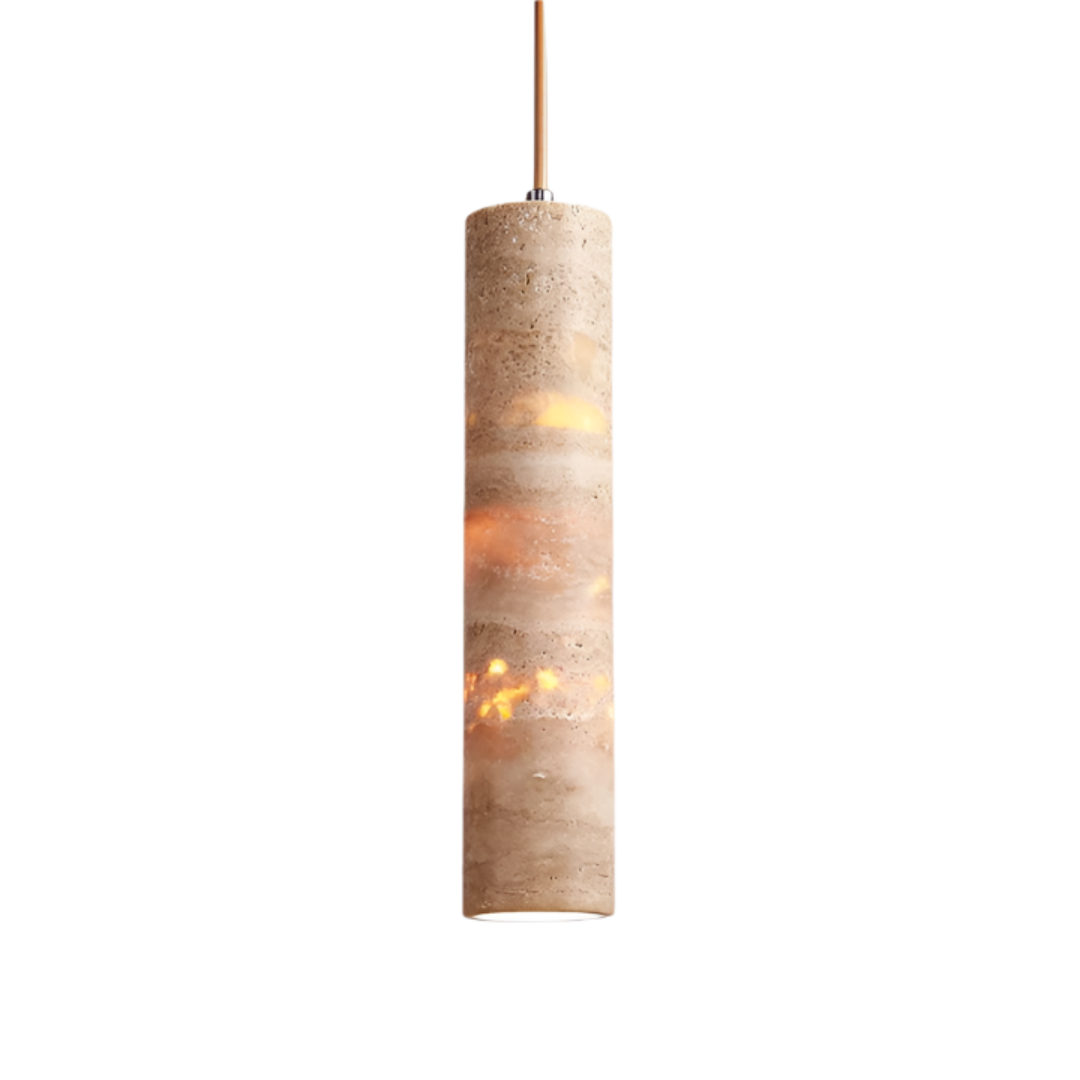Suspension en Crème Marbrée de Luxe – Design Élégant et Moderne-Plafonniers-ChicUndStil