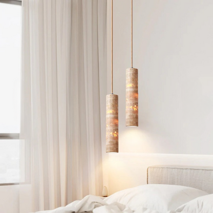 Suspension en Crème Marbrée de Luxe – Design Élégant et Moderne-Plafonniers-ChicUndStil