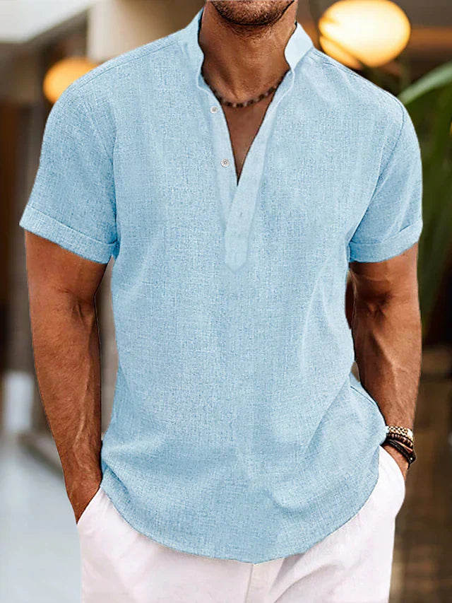 Chic und Stil | High-quality, Comfortable Men's Polo Shirt with V-neck