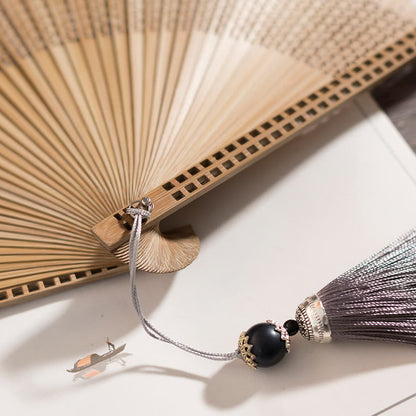 Chic and Style | Handmade bamboo silk fan 