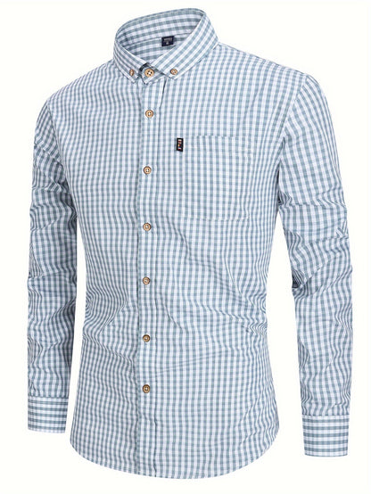 Chic und Stil | Chemise Carreaux pour Hommes – Élégante & Polyvalente