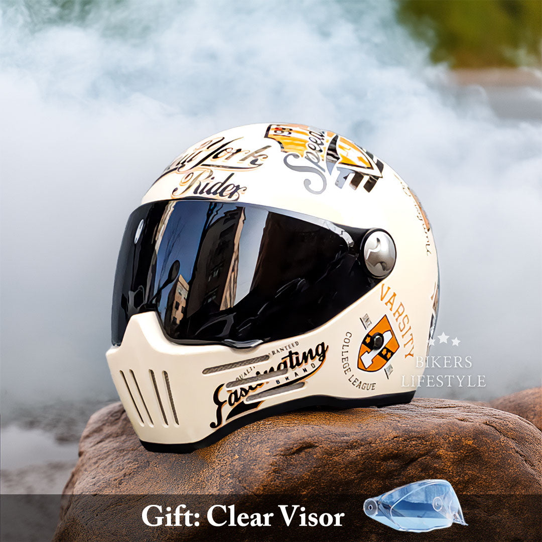 Casque de Moto Intégral - Homologué DOT et ECE - ChicUndStil