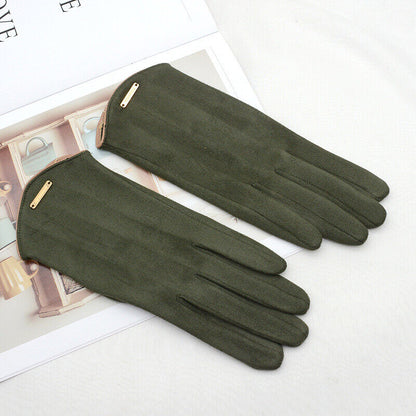 Chic and Style | Stylish suede gloves with lining