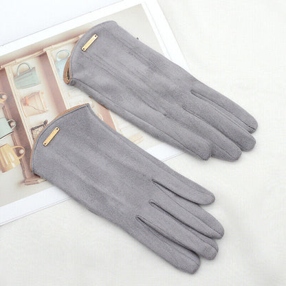 Chic and Style | Stylish suede gloves with lining