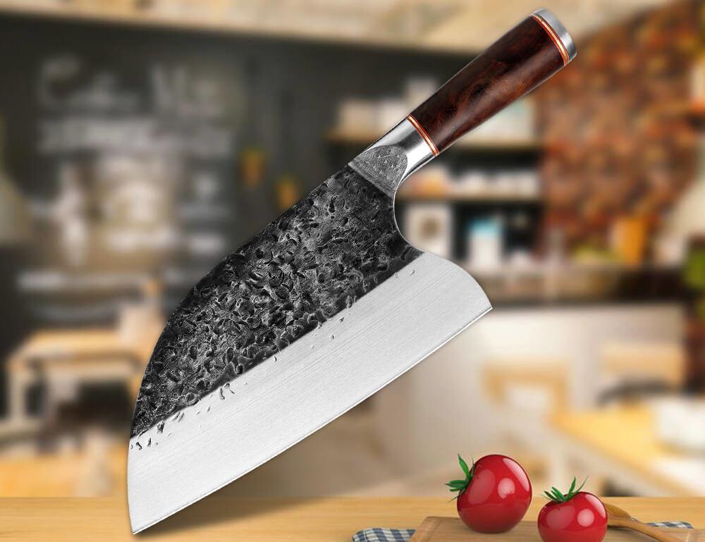 Couteau de Boucher Forgé à la Main - ChicUndStil