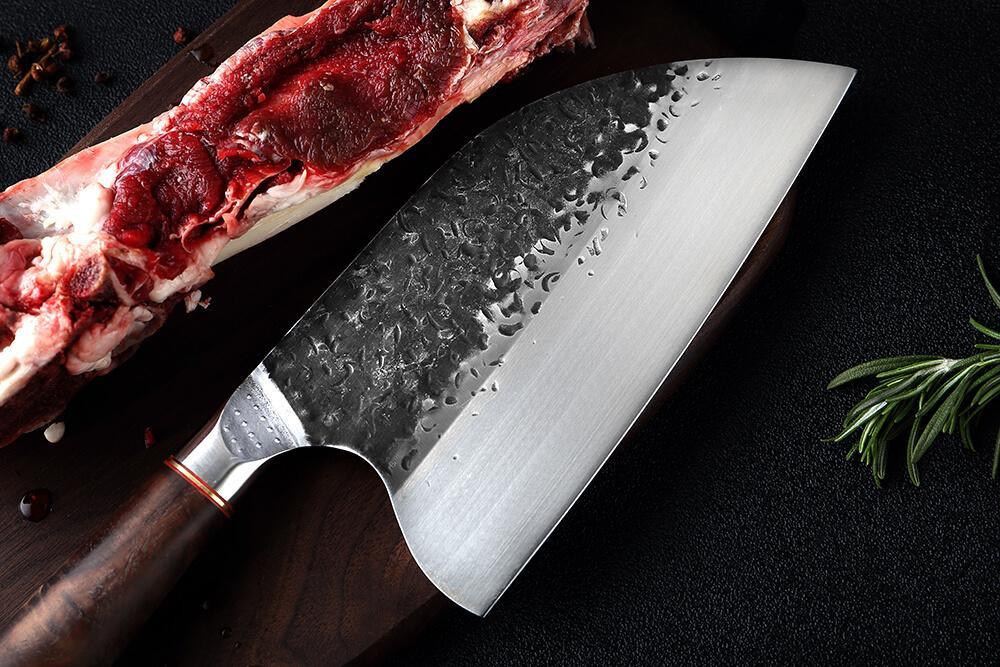 Couteau de Boucher Forgé à la Main - ChicUndStil