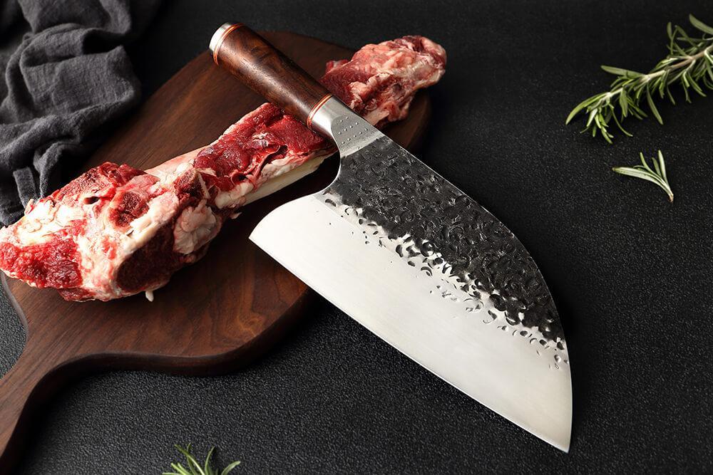 Couteau de Boucher Forgé à la Main - ChicUndStil