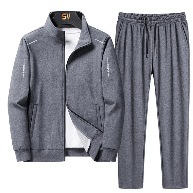 Chic und Stil | Sports set - Comfortable set with sports jacket and elastic pants for everyday use